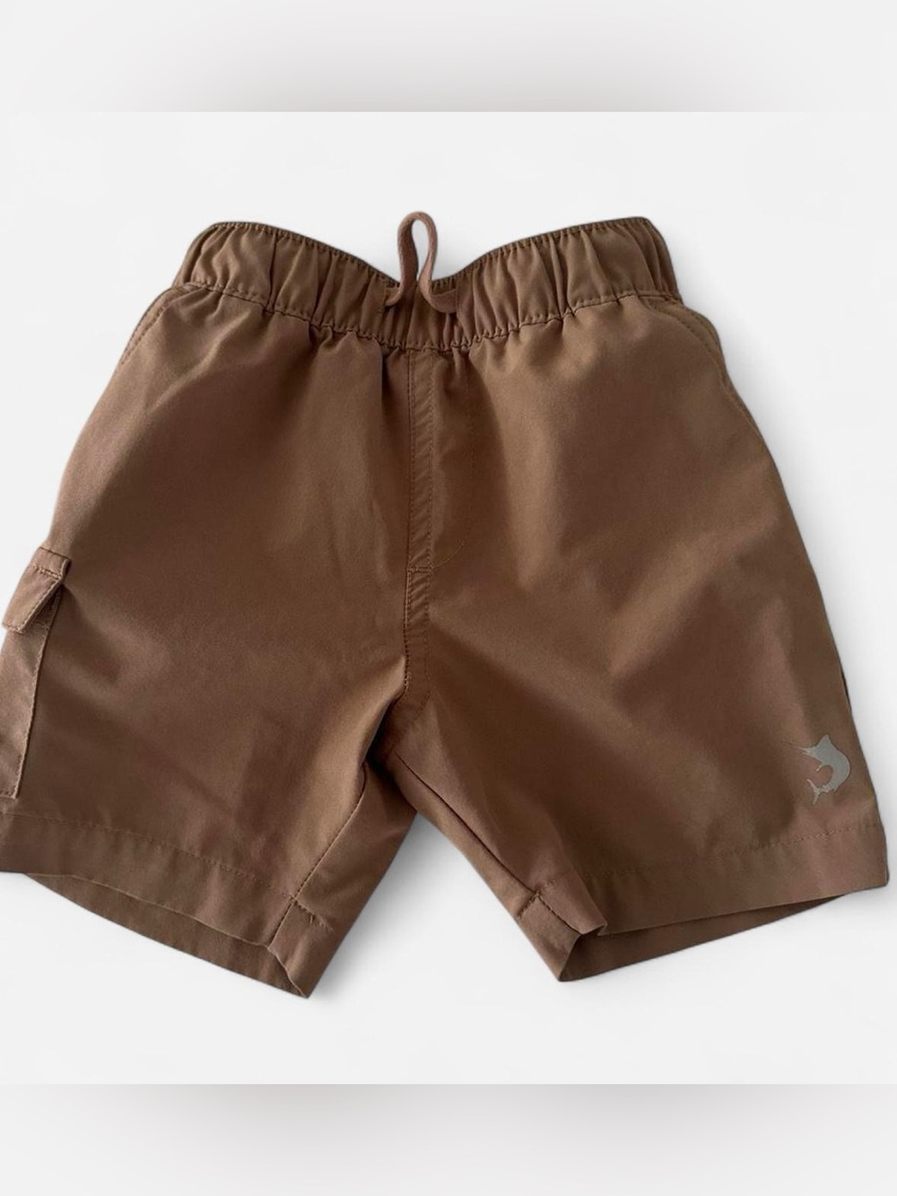 Reel Legends Brown Elastic-Waist Kids Shorts